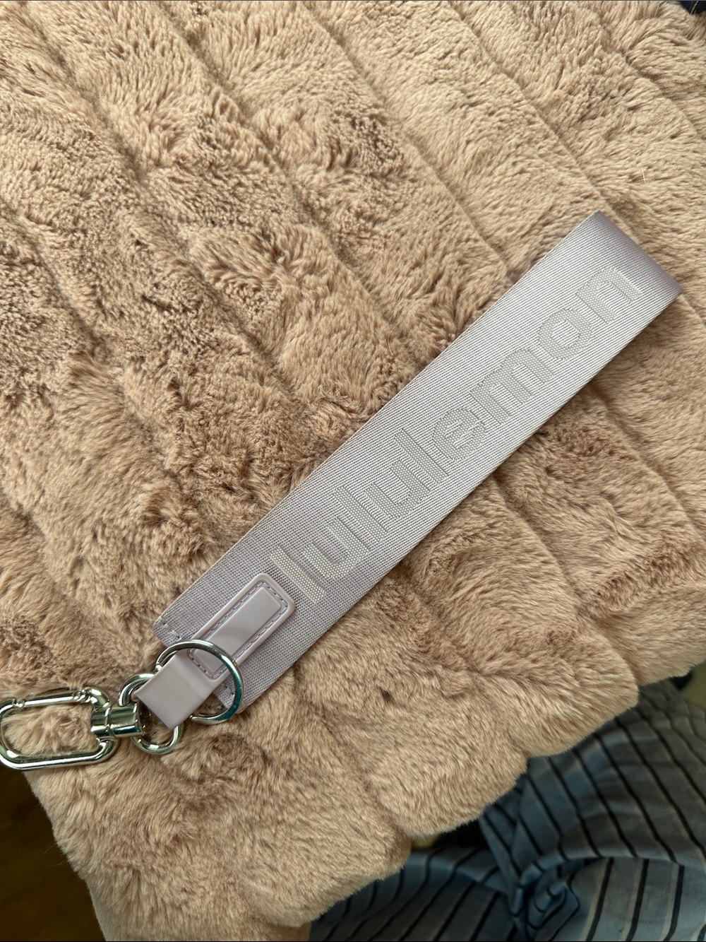 lululemon athletica Pale Purple Logo Key Strap Wristlet